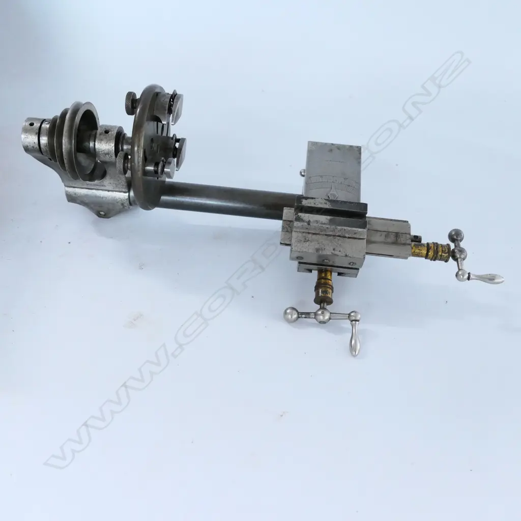 LORCH, SCHMIDT & CO. COMPREHENSIVELY EQUIPPED GENEVA-PATTERN WATCHMAKER'S LATHE SET IN BOX Image 1++